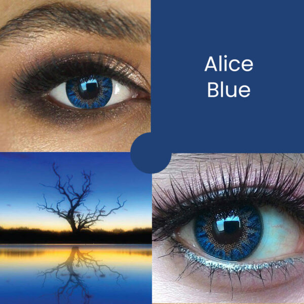 Flash Coloured Contact Lens Fairy Alice Blue 14.2mm